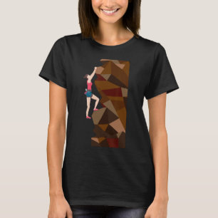 Vintage Cute Rock Climbing T-shirt Cadeaus Voor Vr