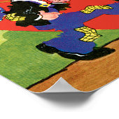 Vintage Cute Valentine's Day, Hobo Boy Heart Poster (Hoek)