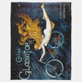 Vintage Cycling Cycles Gladiator Advertentie Fleece Deken (Voorkant)