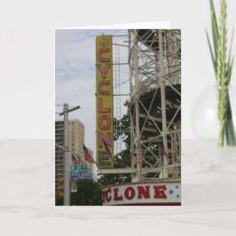 Vintage CYCLOON Notecard Kaart