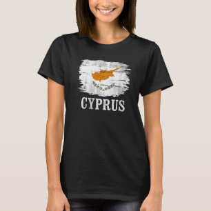Vintage Cypriotische Vlag Voor Cypriotisch T-shirt