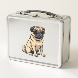 Vintage Dabbing Pug met Zonnebril Grappige Hond Ve