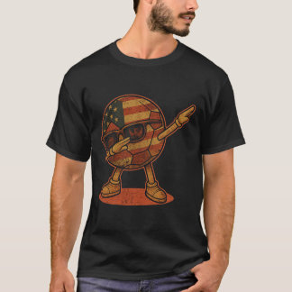 Vintage Dabbing Voetbal Amerikaans T-shirt