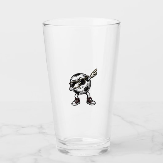 Vintage Dabbing Voetbal Shirt Design (2)_1 Glas (Voorkant)