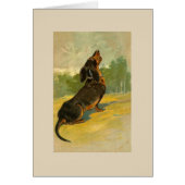 Vintage - Dachshund Howling (Voorkant)
