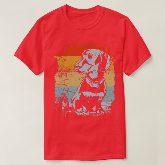 Vintage Dachtelhond T-shirt (Design voorkant)