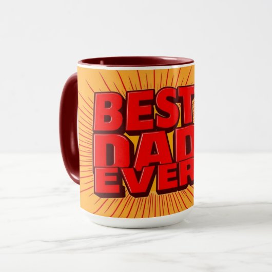 Vintage Dad Coffee Mug | Customizable Mok (Voorkant links)