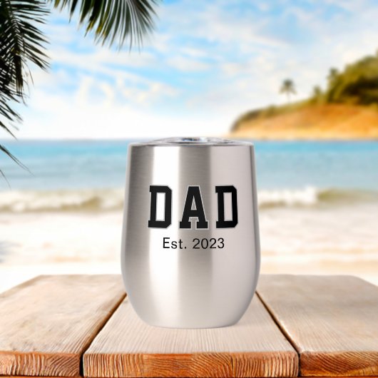 Vintage Dad Established Gift (Strand (Gedraaid)  )