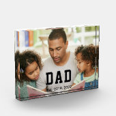 Vintage Dad Established Gift Photo Fotoblokken (Links)