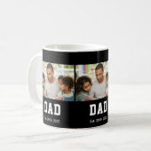 Vintage Dad Established Gift Photo Koffiemok (Voorkant links)