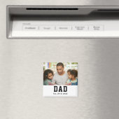 Vintage Dad Established Gift Photo Magneet (Insitu (Vaatwasser))