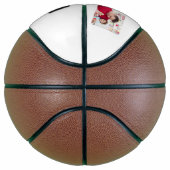 Vintage Dad Established Text 3 Photo Gift Basketbal (Rechts)