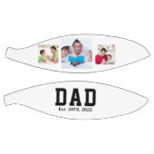 Vintage Dad Established Text 3 Photo Gift Basketbal (Panelen)