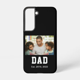 Vintage Dad Established Text Photo Samsung Galaxy Hoesje