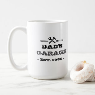 Vintage "Dad's Garage - Opgericht in 1985" Koffiemok