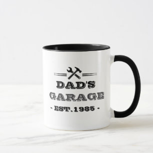 Vintage "Dad's Garage - Opgericht in 1985" Mok