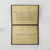 Vintage Dag Mother´s Kaart (Binnen)