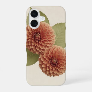 Vintage Dahlia Duo iPhone 16 Hoesje
