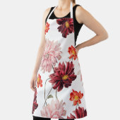 Vintage Dahlias botanisch apron Schort (Insitu)