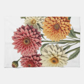 Vintage Dahlias Theedoek (Horizontaal)