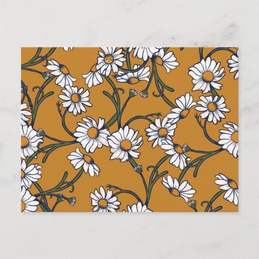 Vintage Daisies Briefkaart (Voorkant)