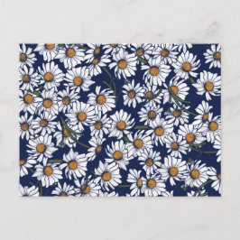 Vintage Daisies Daisy Garden Pattern Gardener Briefkaart