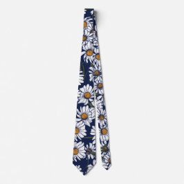 Vintage Daisies Daisy Garden Pattern Gardener Stropdas