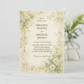 Vintage Daisy Botanisch Kaart (Staand voorkant)