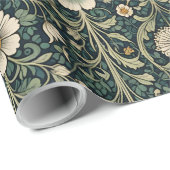 Vintage Daisy Garden Pattern Cadeaupapier (Rol Hoek)