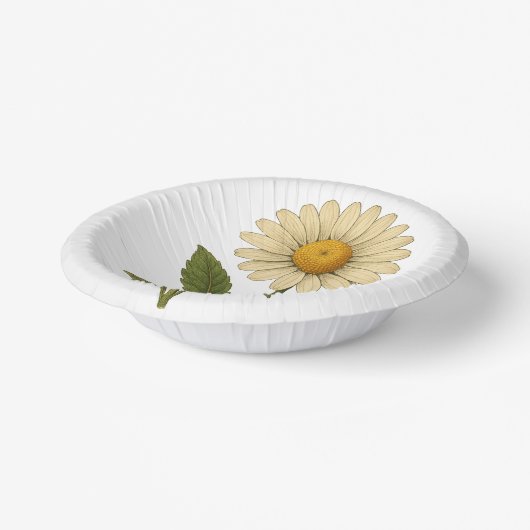 Vintage Daisy Papieren Kommen (Gebogen)