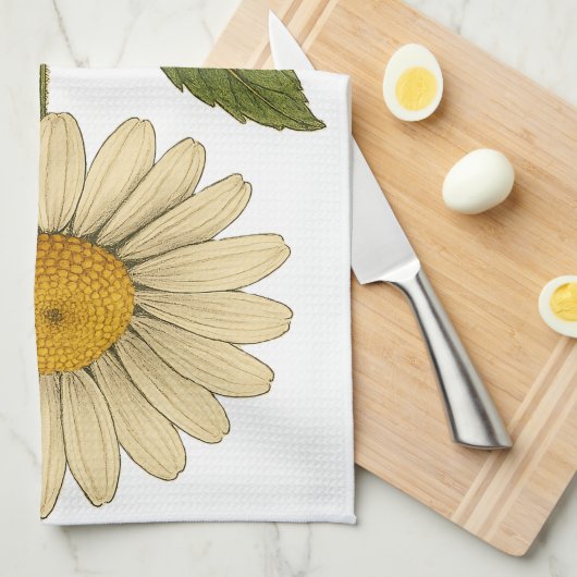 Vintage Daisy Theedoek (Quarter Fold)