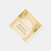 Vintage Daisy Wilde Bloem Bruids Shower Servet (Hoek)