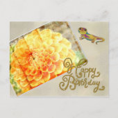 Vintage Dalie Briefkaart (Voorkant)