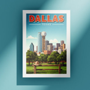 Vintage Dallas Texas Briefkaart