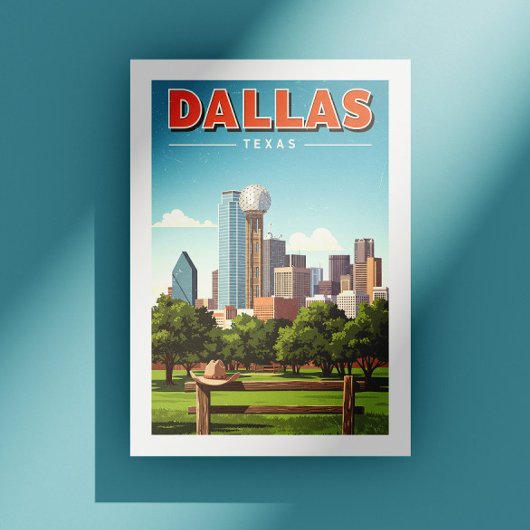 Vintage Dallas Texas Briefkaart