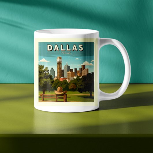 Vintage Dallas Texas Koffiemok