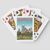 Vintage Dallas Texas Pokerkaarten (Achterkant)