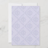 Vintage Damask Butterfly Garden Vrijgezellenfeest Kaart (Achterkant)