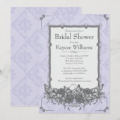 Vintage Damask Butterfly Garden Vrijgezellenfeest Kaart (Voorkant / Achterkant)