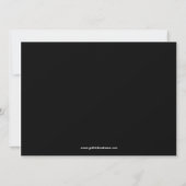 Vintage Damask Elegant Gothic Wedding Uitnodiging (Achterkant)