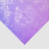 Vintage damask purple and pink distressed tissuepapier (Detail)