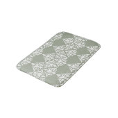 Vintage Damask Sage Bathmat Badmat (Gekanteld)