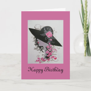 VINTAGE DAME BIRTHDAY KAART