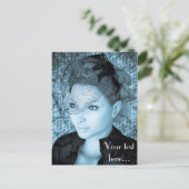 Vintage Dame Briefkaart (Staand voorkant)