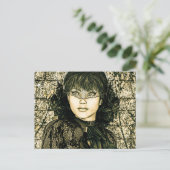 Vintage Dame Briefkaart (Staand voorkant)