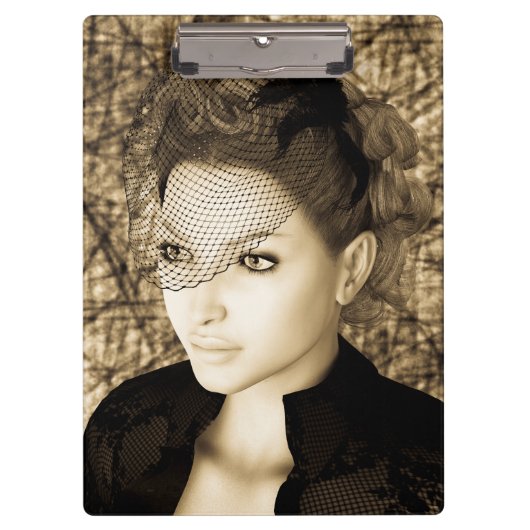Vintage Dame Klembord (Voorkant)