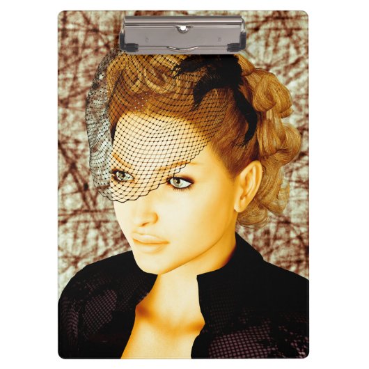 Vintage Dame Klembord (Voorkant)