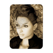 Vintage Dame Magneet (Verticaal)
