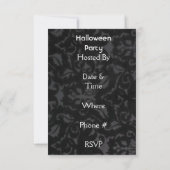 Vintage dame met masker Halloween Kaart (Achterkant)
