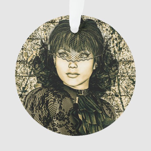 Vintage Dame Ornament (voorkant)